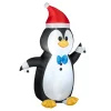Fashion National Tree Company Inflatable Waving Penguin, Led Lights, Plug In, Christmas Collection, 4 Feet