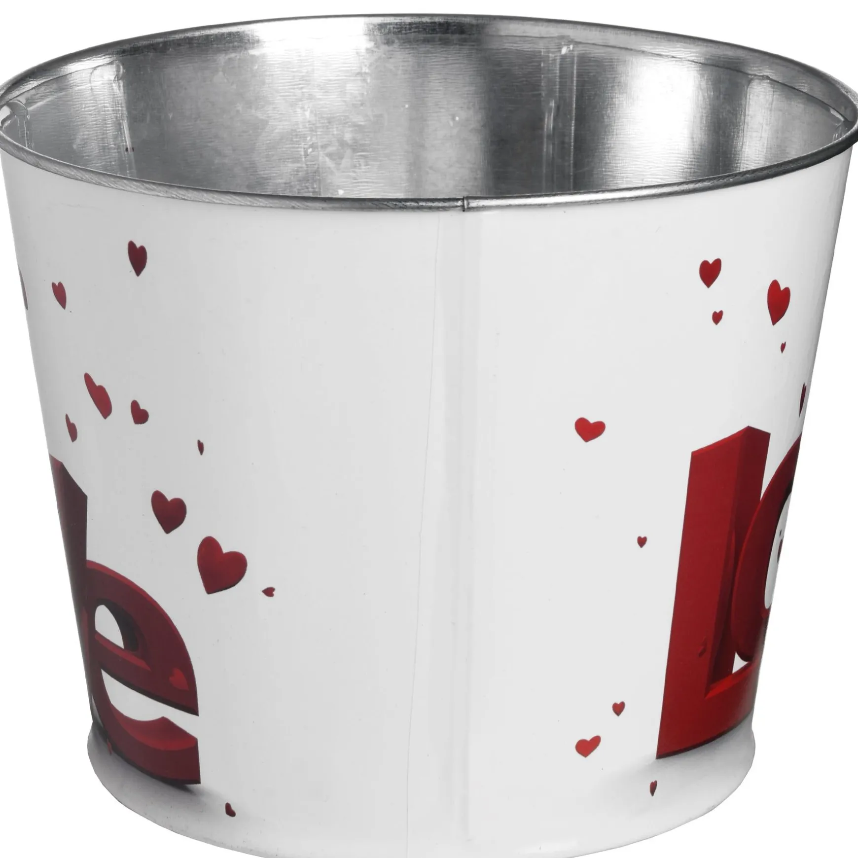 Cheap National Tree Company Love' Tin Pots, White, Decorated With Red Hearts, Valentine'S Day Collection, Pack Of 2