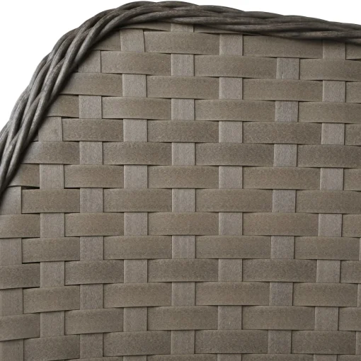 Best National Tree Company Marseille 3-Piece Gray All Weather Pe Wicker Furniture Set