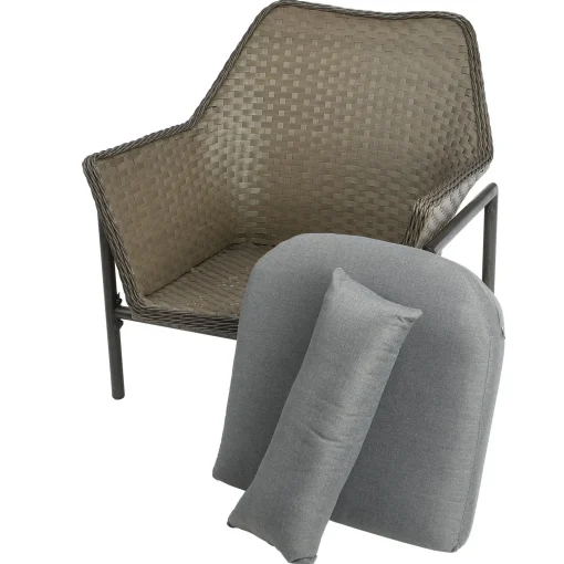 Best National Tree Company Marseille 3-Piece Gray All Weather Pe Wicker Furniture Set