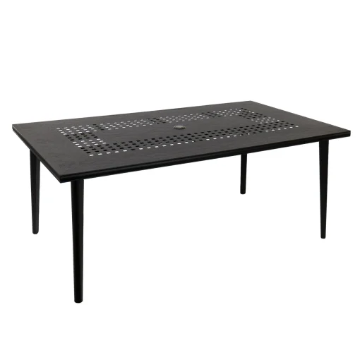 Cheap National Tree Company National Outdoor Living All Weather Dining Tablerectangle, Black Finish, Cast Aluminum, Darby Collection, 72 Inches