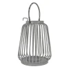Fashion National Tree Company National Outdoor Living Lantern Candleholder, Metal, Glacier Gray, Modern Design And Finish, Includes Metal Handle13 Inches