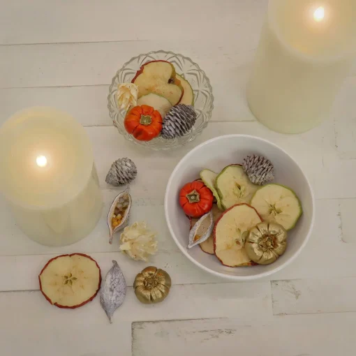 Hot National Tree Company 6" 250 Gram Mixed Potpourri- Sliced Apples And White Washed Cones