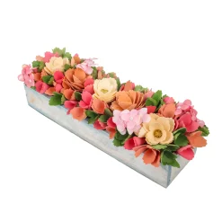 16" Multicolor Handcrafted Floral Window Box Decor^National Tree Company Fashion