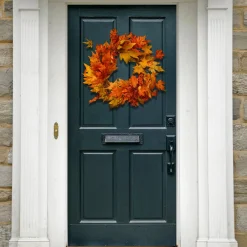 Flash Sale National Tree Company Artificial Autumn Wreath, Decorated With Maple Leaves, Autumn Collection, 24 Inches