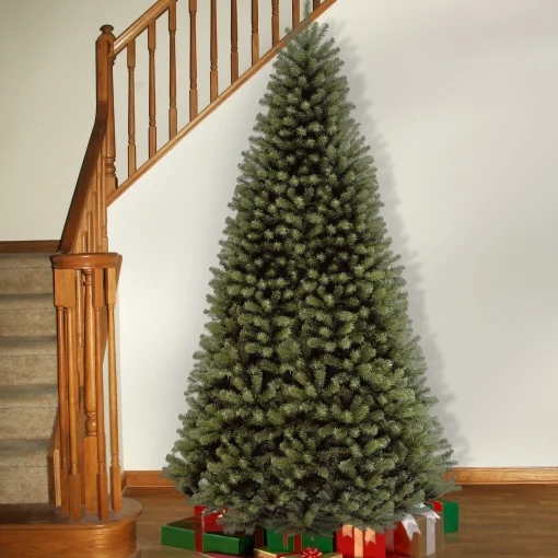 Best National Tree Company Artificial Full Christmas Tree, Green, North Valley Spruce, Includes Stand, 9 Feet