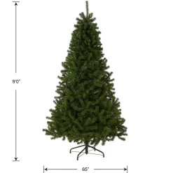 Best National Tree Company Artificial Full Christmas Tree, Green, North Valley Spruce, Includes Stand, 9 Feet