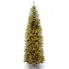 Sale National Tree Company Artificial Pre-Lit Slim Christmas Tree, Green, Kingswood Fir, Dual Color Led Lights, Includes Powerconnect And Stand, 7 Feet