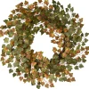 Store National Tree Company Artificial Autumn Wreath, Decorated With Ivy, Autumn Collection, 24 In