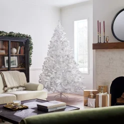 Fashion National Tree Company Artificial Full Christmas Tree, White, Winchester Pine, Includes Stand, 7.5 Feet
