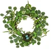 Artificial Spring Wreath, Woven Branch Base, Decorated With Spring Blooms, Berries, Bird'S Nest With Pastel Eggs, Spring Collection, 20 Inches^National Tree Company Cheap