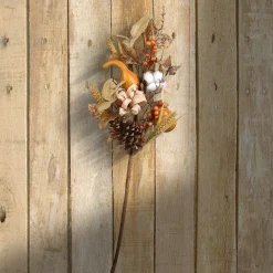 Fashion National Tree Company Artificial Autumn Bouquet, Set Of Two, Decorated With Gourds, Berry Clusters, Pine Cones, Assorted Leaves, Autumn Collection, 28 Inches