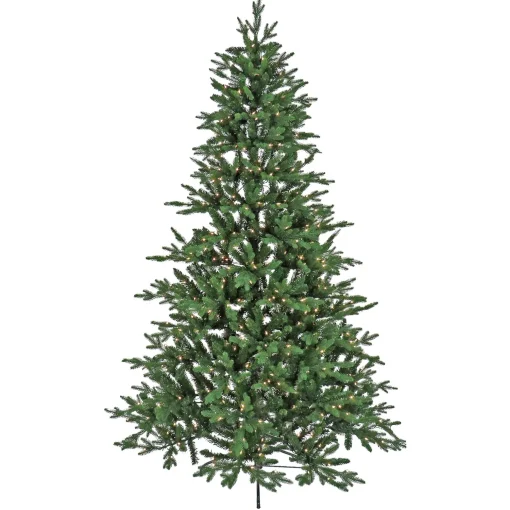 Best Sale National Tree Company 7.5Ft Pre-Lit Artificial Feel Real® Merryweather Fir Hinged Tree, 750 Clear Lights- Ul