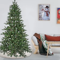Best Sale National Tree Company 7.5Ft Pre-Lit Artificial Feel Real® Merryweather Fir Hinged Tree, 750 Clear Lights- Ul
