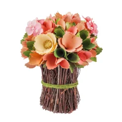 Handcrafted 9" Pink Floral Bouquet^National Tree Company Flash Sale