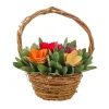 Handcrafted Multicolor 10" Floral Basket^National Tree Company New
