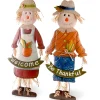 Hot National Tree Company Metal Scarecrow Standing Fall Decoration, Pack Of 2, Autumn Collection, 27 In