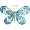 Metal Wall Decoration, Blue Butterfly, Ornate Metal Design, Spring Collection, 18 Inches^National Tree Company Flash Sale