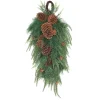 Best National Tree Company Mixed Pine Christmas Teardrop With Cypress Tips, Pinecones, 32 In