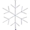 New National Tree Company Neon Styled Snow Flake Decoration, White Led Lights, Plug In, Christmas Collection, 16 Inches
