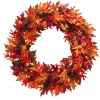Cheap National Tree Company Pre-Lit Artificial Autumn Wreath, Decorated With Gourds, Pinecones, Maple Leaves, Berry Clusters And Lights, Autumn Collection, 36 In