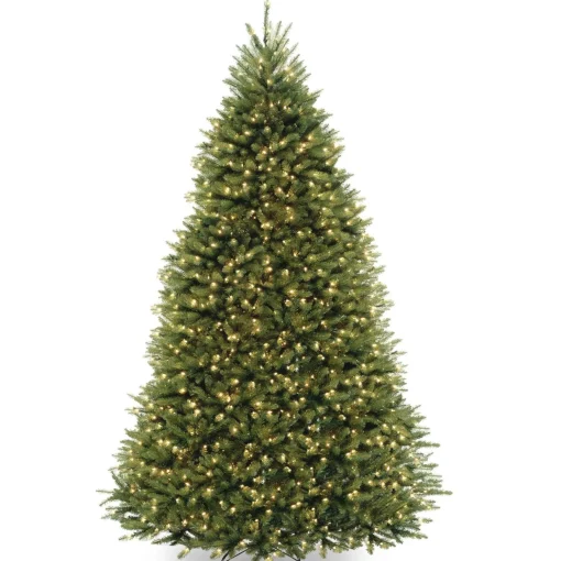 Cheap National Tree Company Pre-Lit Artificial Full Christmas Tree, Green, Dunhill Fir, Clear Lights, Includes Powerconnect And Stand, 9 Feet