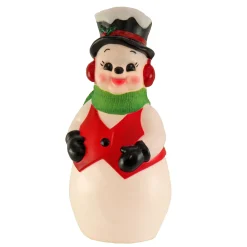 Fashion National Tree Company Pre Lit Classic Snowman Decoration, Warm White Led Lights, Plug In, Christmas Collection, 24 Inches