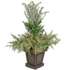 Pre Lit Artificial Shrub, Cedar And Evergreen, Decorated With Blue And White Berries, Warm White Led Lights, Includes Stylish Brown Base, Battery Powered, Christmas Collection, 48 Inches^National Tree Company Flash Sale