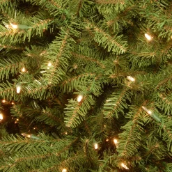 Cheap National Tree Company Pre-Lit Artificial Full Christmas Tree, Green, Dunhill Fir, Clear Lights, Includes Powerconnect And Stand, 9 Feet