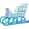 Clearance National Tree Company Pre Lit Iridescent Santa Sleigh Decoration, Strung With 105 Cool White Led Lights, Plug In, Christmas Collection, 26 Inches
