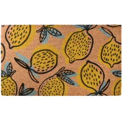 Welcome Entrance Mat, Brown, Lemon Theme, Spring Collection, 30 Inches^National Tree Company Flash Sale