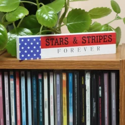 Cheap National Tree Company Patriotic Stars & Stripes Forever Table Decoration Wood Construction 4Th Of July Collection 19 Inches