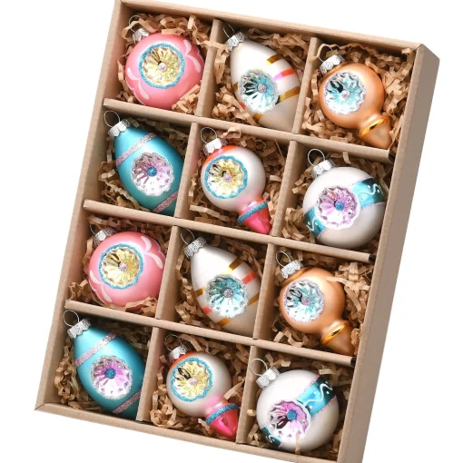 Best Sale National Tree Company 12-Piece Christmas Tree Mini Ornaments Set