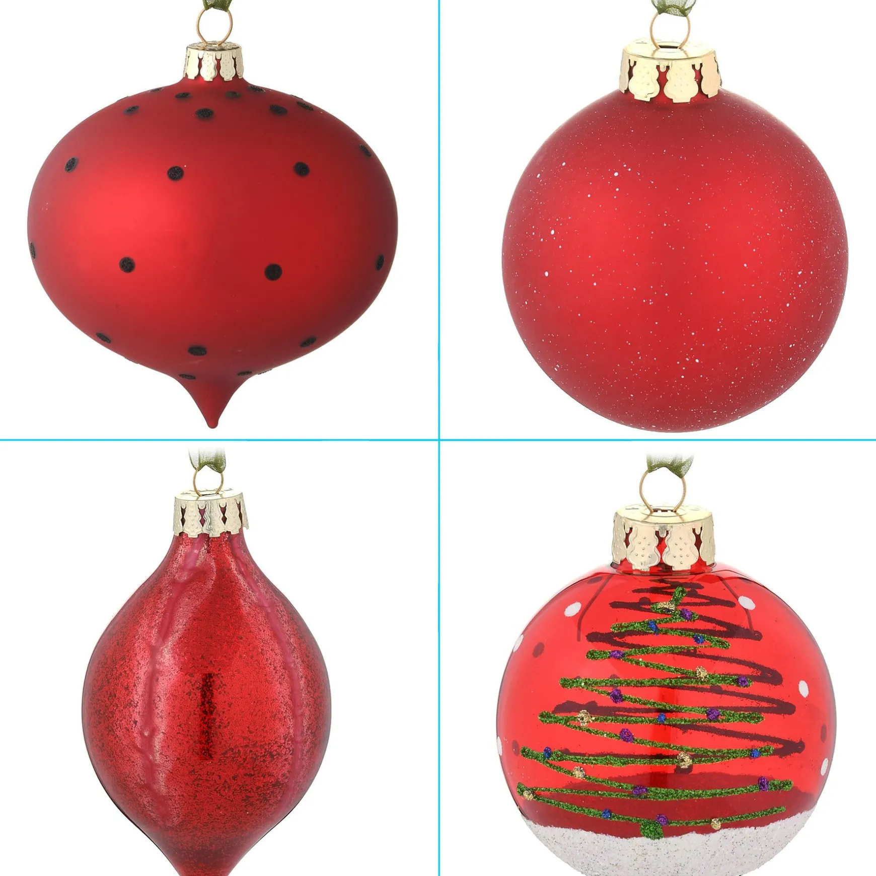 Outlet National Tree Company 20-Piece Christmas Tree Ornament Set, General Store Collection