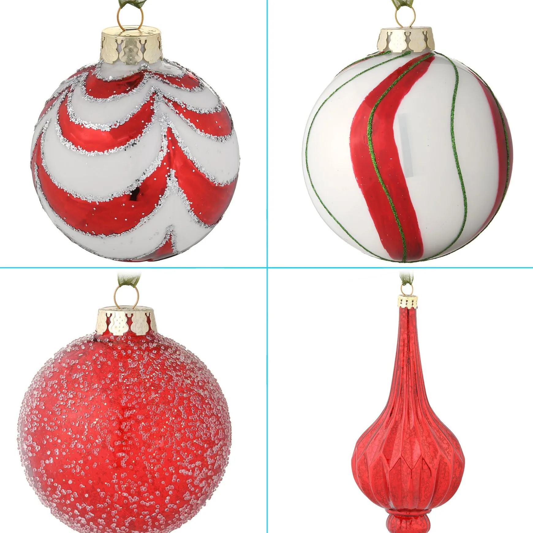 Outlet National Tree Company 20-Piece Christmas Tree Ornament Set, General Store Collection