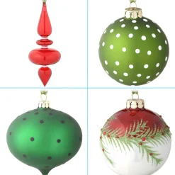 Outlet National Tree Company 20-Piece Christmas Tree Ornament Set, General Store Collection