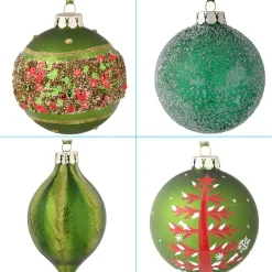 Outlet National Tree Company 20-Piece Christmas Tree Ornament Set, General Store Collection