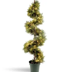 Outlet National Tree Company Pre-Lit 60" Artificial Juniper Spiral