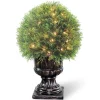 Store National Tree Company Pre-Lit 27" Artificial Upright Juniper Ball Topiary