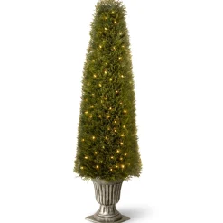 Shop National Tree Company Pre-Lit 60" Artificial Upright Juniper