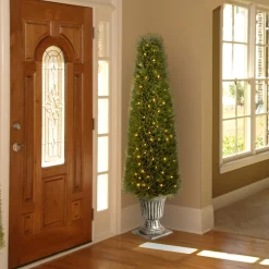Shop National Tree Company Pre-Lit 60" Artificial Upright Juniper