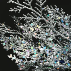 Store National Tree Company Pre-Lit Artificial Christmas Tree, Ornament, Green, White Lights, Decorated With Pine Cones, Ornaments, Includes Pot Base, 4 Feet