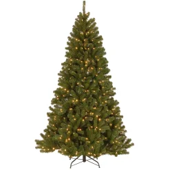 Pre-Lit Artificial Christmas Tree, Powerconnect North Valley Spruce With Light Parade Led Lights, Plug In, 7.5 Ft^National Tree Company Best Sale