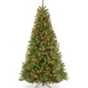 Pre-Lit Artificial Christmas Tree, North Valley Spruce With Multicolor Lights, Plug In, 7.5 Ft^National Tree Company Online