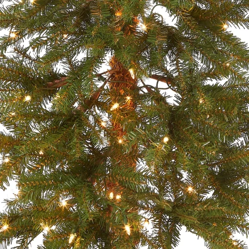 Hot National Tree Company Pre-Lit Artificial Christmas Tree, Hickory Cedar, Green, White Lights, Includes Stand, 5 Feet