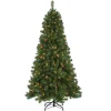 Pre-Lit Artificial Christmas Tree, Mixed Pine With Multicolor Lights, Plug In, 6.5 Ft^National Tree Company Discount