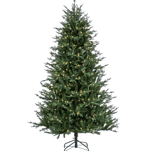 Pre-Lit Artificial Christmas Tree, Wenatchee Fir, With Warm White Led Lights, Plug In, 7.5 Ft^National Tree Company Online