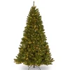 Outlet National Tree Company Pre-Lit Artificial Christmas Tree, Green, North Valley Spruce, Clear Lights, Includes Stand, 7 Feet