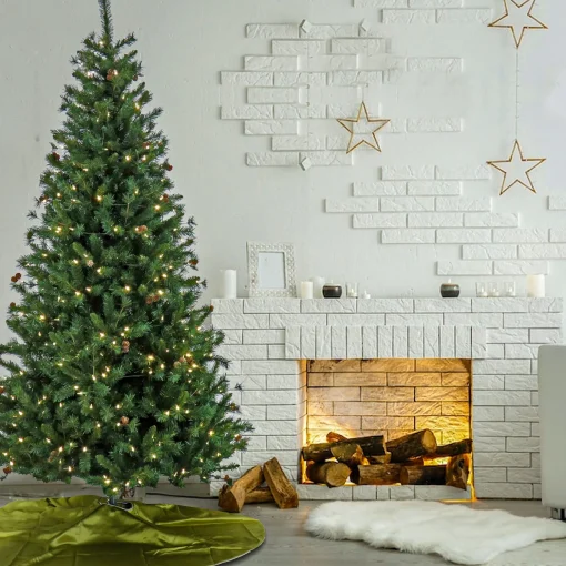 Flash Sale National Tree Company Pre-Lit Artificial Christmas Tree, Cedar Spruce, With Warm White Led Lights, Plug In, 7.5 Ft