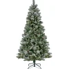 Pre-Lit Artificial Christmas Tree, Conconully Pine, With Warm White Led Lights, Plug In, 7.5 Ft^National Tree Company Fashion